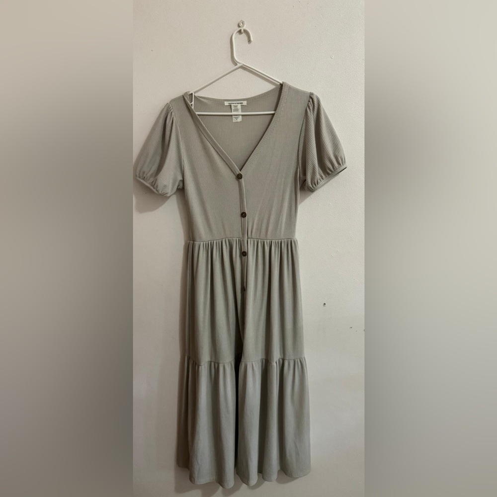 Long ivory dress